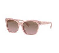Ralph Femme Sunglass RA5310U - Couleur du Monture: Rayé Rose brillant, Couleur de Lentille: Marron Rose