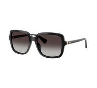 Ralph Femme Sunglass RA5333U - Couleur du Monture: Noir brillant, Couleur de Lentille: Dégradé Gris