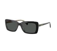 Ralph Femme Sunglass RA5342U - Couleur du Monture: Noir brillant sur transparent, Couleur de Lentille: Gris