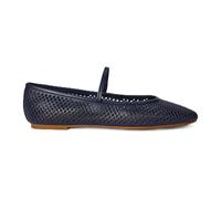 Ralph Lauren - Ballerines Jayna en cuir perforé - Femme - Chaussures - Bleu - Taille: 40 EU