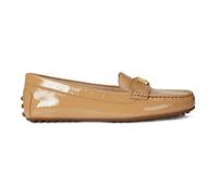 Ralph Lauren - Barnsbury Flats Driver Crinkle Patent Lthr - Femme - Chaussures - Beige - Taille: 35 EU