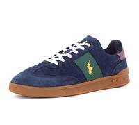 RALPH LAUREN Baskets Polo Aera Bleu, Vert et Bordeaux en Suède et Cuir - HRT AERA PP Navy Wine Forest - Taille, bleu, 43 EU