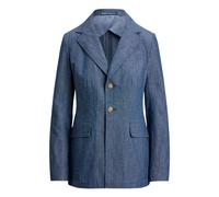 Ralph Lauren - Blazer en chambray à un bouton - Femme - Vestes - Bleu - Taille: 38 FR