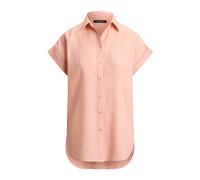 Ralph Lauren - Broono Chemise à Manches Courtes Boutonnée Devant Tissue Line - Femme - Blouses et Chemises - Rose - Taille: 38 FR