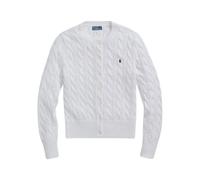 Ralph Lauren - Cardigan en coton tissé - Femme - Pulls - Blanc - Taille: 40 FR