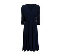 Ralph Lauren - Carlyna 3/4 Sleeve Day Dress - Femme - Robes - Bleu - Taille: 38 FR