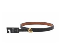 Ralph Lauren Ceintures bronzees noires Black tan NERO L