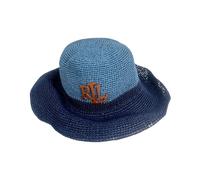 Ralph Lauren - Chapeau bicolore - Femme - Accessoires - Bleu - Taille: ONE Size