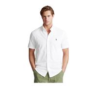 Ralph Lauren - Chemise Blanche à Manches Courtes en Maille - Homme - Chemises - Blanc - Taille: S