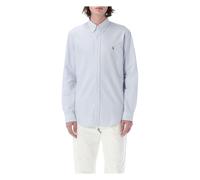 Ralph Lauren - Chemise Coupe Personnalisée - Rayures Bleu Clair - Homme - Chemises - Bleu - Taille: M