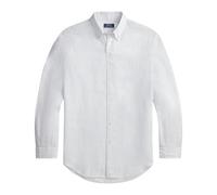 Ralph Lauren - Chemise en Lin Rayée Coupe Slim - Homme - Chemises - Blanc - Taille: S