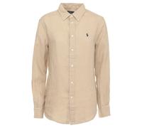 Ralph Lauren - Classic Fit Linen Shirt - Femme - Blouses et Chemises - Brun - Taille: 40 FR