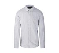 Ralph Lauren - Custom Fit Striped Oxford Shirt - Homme - Chemises - Bleu - Taille: L