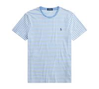 Ralph Lauren - Custom Slim Fit Striped Jersey T-Shirt - Homme - Tops - Bleu - Taille: 2XL