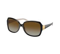 Ralph Lauren Femme RA5138 6123T3 Lunettes de soleil Acétate Noir Marron Carré Polarisé Ombré
