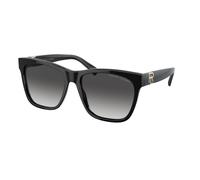 Ralph Lauren Femme RL8212 THE RICKY II 50018G Lunettes de soleil Acétate Noir Gris Carré Normale Ombré