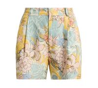 Ralph Lauren - Floral Pleated Linen Short - Femme - Shorts - Multicolore - Taille: 40 FR