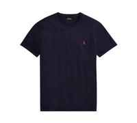 T-shirt Ralph Lauren Custom Slim Fit manche courte bleu marine rouge - S