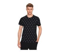 Ralph Lauren, Homme, Tops, Noir, Taille: M T-shirt Logo All Over