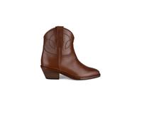 Ralph Lauren - Jayme Leather Bottes - Femme - Chaussures - Brun - Taille: 35 1/2 EU