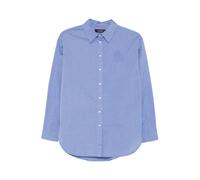 Ralph Lauren - Long Sleeve Button Front Shirt - Femme - Blouses et Chemises - Bleu - Taille: 38 FR