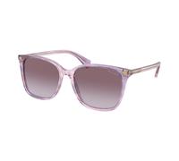 Ralph Lauren - Lunettes de soleil carrées - Femme - Accessoires - Violet - Taille: 56 MM