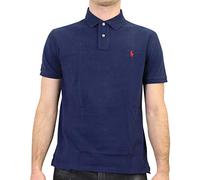 Polo Ralph Lauren Polo coupe slim coton piqué manches courtes bleu marine Taille S