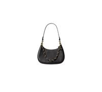 Ralph Lauren - Marcy Medium Leather Shoulder Bag - Femme - Sacs - Noir - Taille: ONE Size