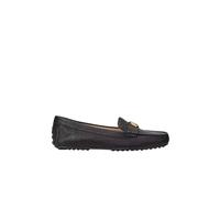 Ralph Lauren - Mocassins noirs Barnsbury Pebbled - Femme - Chaussures - Noir - Taille: 35 1/2 EU