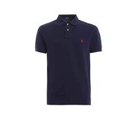 Ralph Lauren Mod. 710795080 Polo Piqué Manches Courtes Slim Fit Homme Bleu XXL