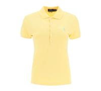 Ralph Lauren - Polo Slim Fit en Coton Stretch - Femme - Tops - Jaune - Taille: 42 FR