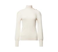 Ralph Lauren - Pull à Col Montant Orné de Boutons - Femme - Pulls - Blanc - Taille: 44 FR