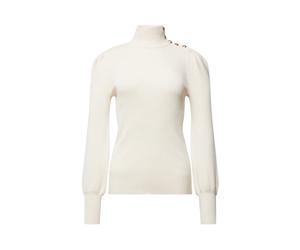 Ralph Lauren - Pull à Col Montant Orné de Boutons - Femme - Pulls - Blanc - Taille: 44 FR