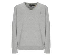Ralph Lauren - Pull en coton à col en V coupe slim - Homme - Pulls - Gris - Taille: S