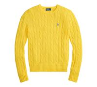 Ralph Lauren - Pull Ras du Cou en Coton Tricoté en Câbles - Femme - Pulls - Jaune - Taille: 42 FR