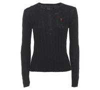 Ralph Lauren - Pull ras du cou en maille torsadée - Femme - Pulls - Bleu - Taille: 42 FR