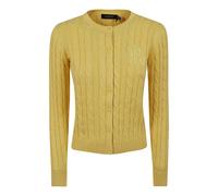 Ralph Lauren - Ralhan Long Sleeve Cardigan - Femme - Pulls - Jaune - Taille: 36 FR