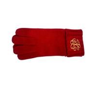 Ralph Lauren - Ribbed Cuff Gloves - Femme - Accessoires - Rouge - Taille: ONE Size