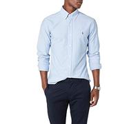 Polo Ralph Lauren Chemise bleu clair / marron / blanc, Taille S