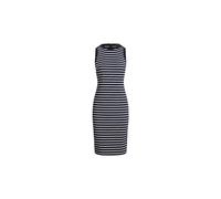 Ralph Lauren - Striped Button-trim Sleeveless Dress - Femme - Robes - Bleu - Taille: 34 FR