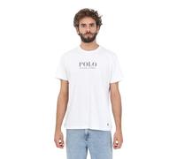 T-shirt Ralph Lauren Logo Cotton Sleep manche courte blanc noir - M