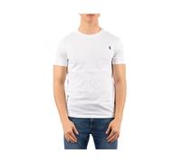 Polo Ralph Lauren T-shirt Custom Slim Fit manches courtes blanc et bleu marine XL