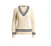 Ralph Lauren - Vesta V-neck Tricots - Femme - Pulls - Beige - Taille: 42 FR