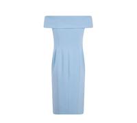 Ralph Lauren - Woven-Bodycon Midi Dress - Femme - Robes - Bleu - Taille: 38 FR