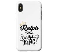 Ralph The Birthday King Chemise d'anniversaire pour Homme, garçon, Adolescent Coque pour iPhone X/XS