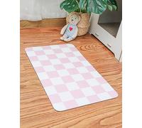 Ralxion Tapis d'alimentation à carreaux pour chien, tapis absorbant pour gamelle de nourriture et d'eau, distributeur, mangeoire, rétro esthétique, napperon pour chiens, chats, chiots, 40,6 x 61 cm
