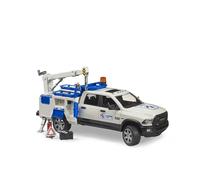 Bruder Camion de service RAM 2500 modèle réduit avec gyrophare et grue (02509)