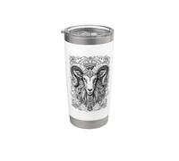 Ram Aries Zodiac Astrology Constellation Gobelet isotherme en acier inoxydable double paroi