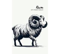 Ram. Art Meets Nature: Perfect for personal use, or for your whole office. Manage your thoughts and lift your mood by using this wonderful notebook. Get yours today!