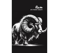 Ram. Art Meets Nature: Perfect for personal use, or for your whole office. Manage your thoughts and lift your mood by using this wonderful notebook. Get yours today!